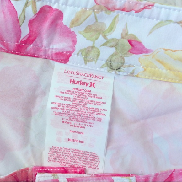 NWT LSF X Hurley Hibiscus Boardie Skirt - Picture 13 of 14